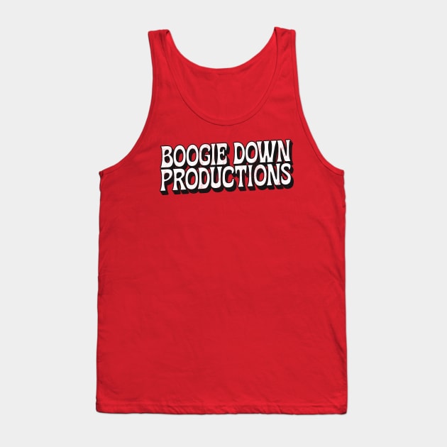 Boogie Down Productions // Retro Hip Hop Typography Design Tank Top by DankFutura